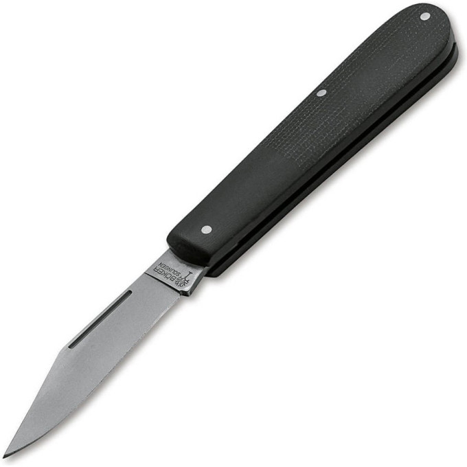 Нож BOKER BARLOW BURLAP MICARTA BLACK BK111943